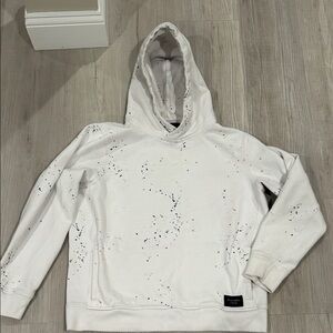 Abercrombie & Fitch White Speckled kids Hoodie